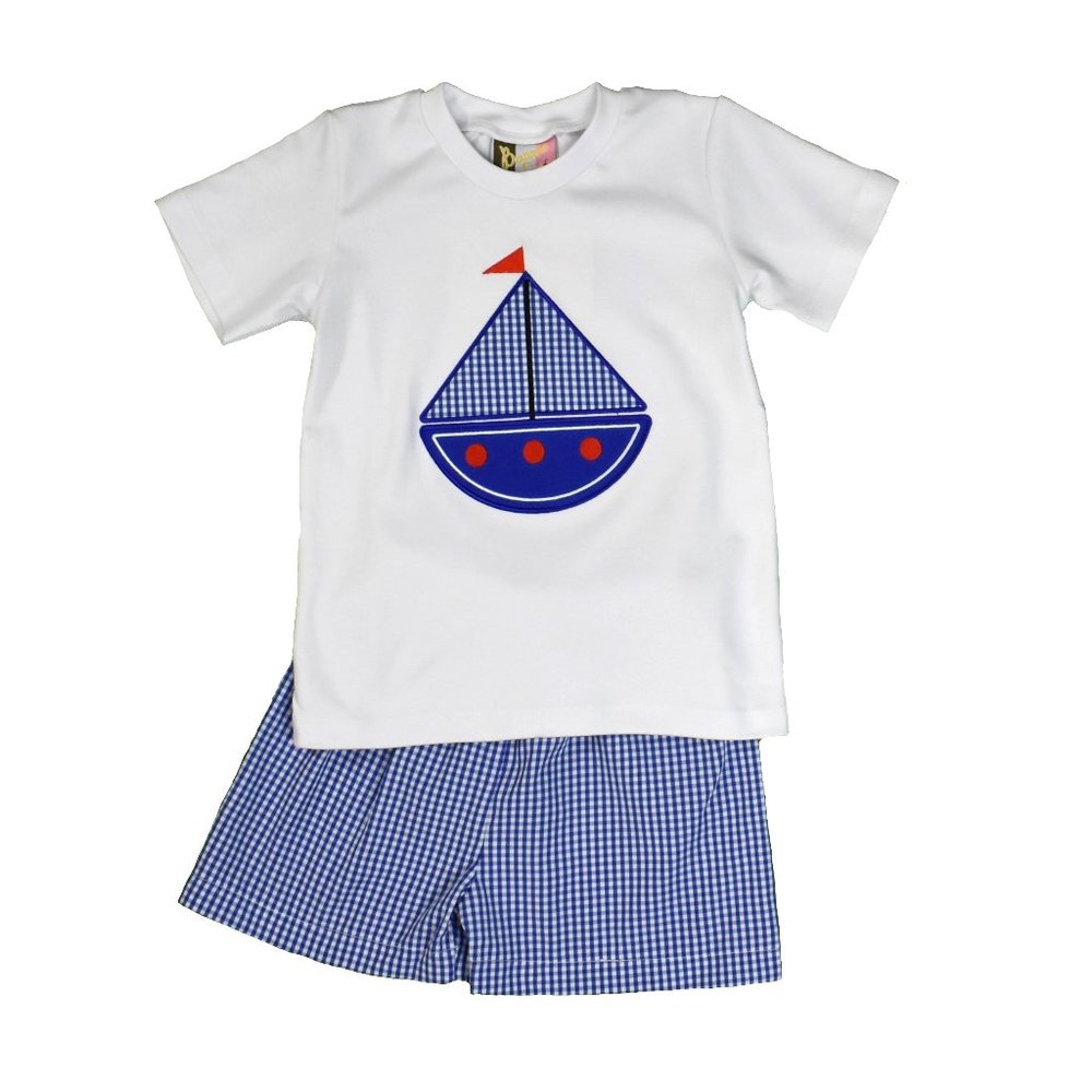 Sail Away Boy Short Set